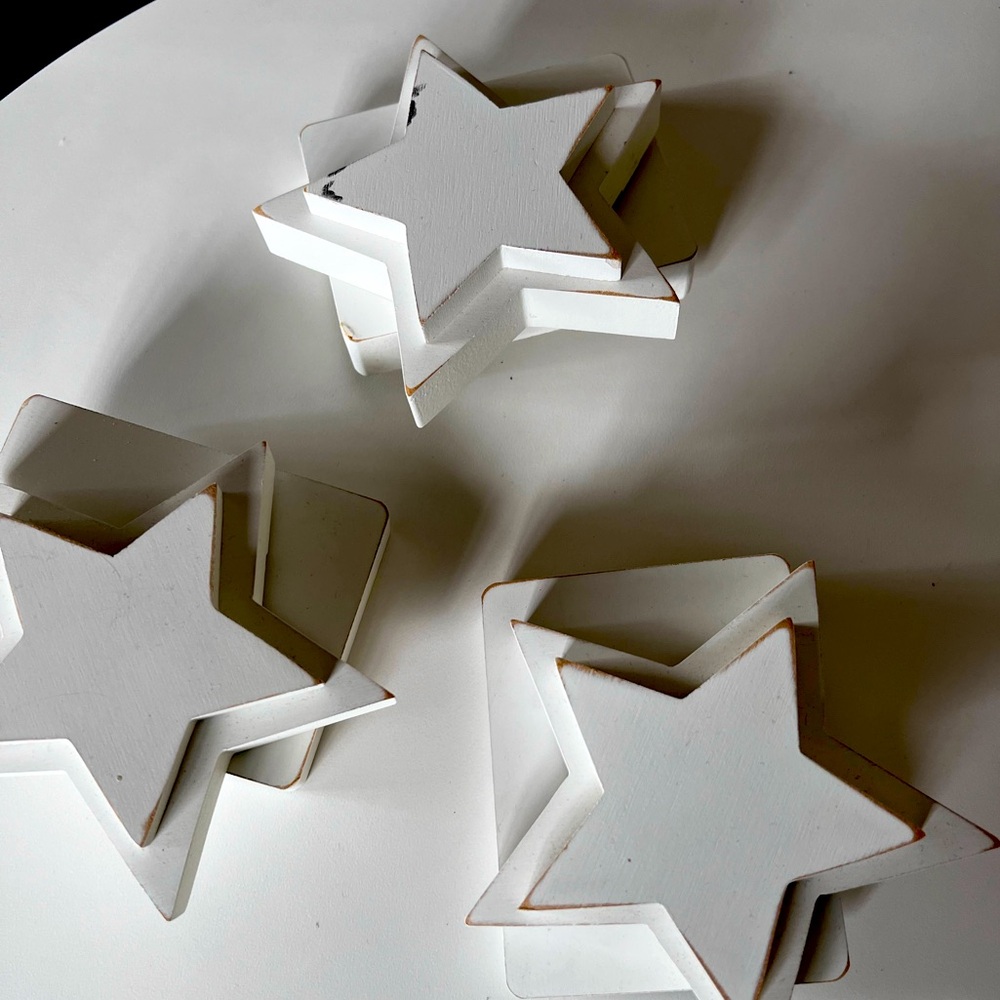Pottery Barn wall hanger/hooks - star shaped.